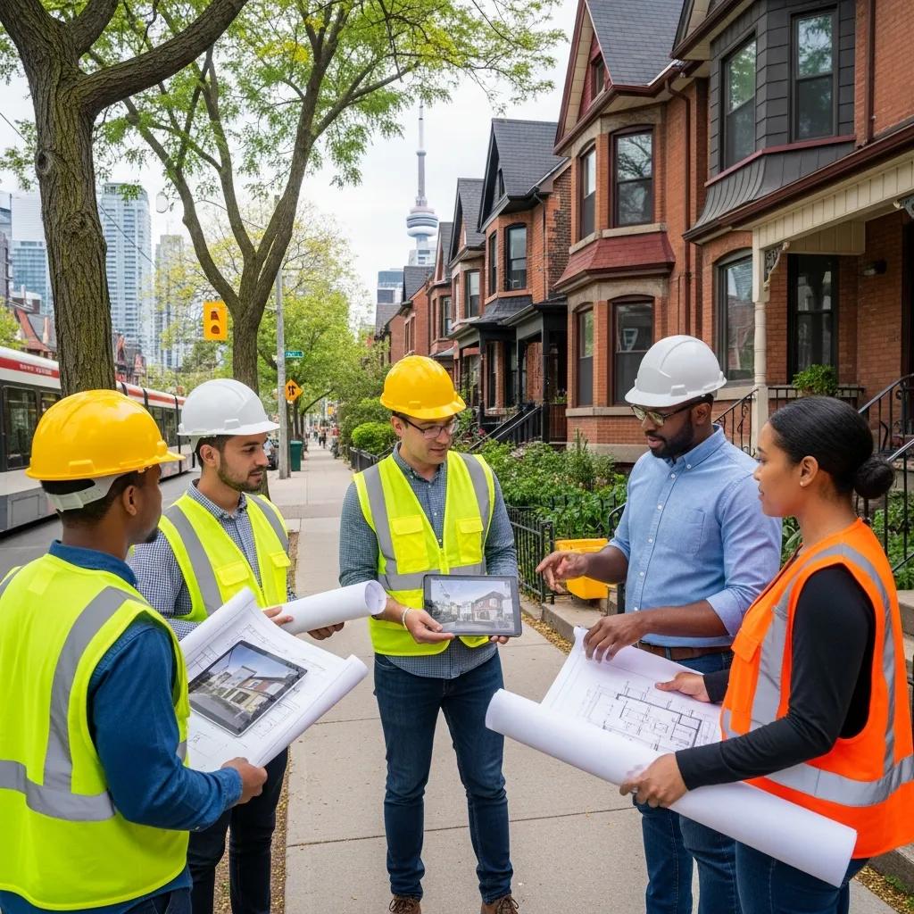 True Form team working on a Toronto renovation, showing local knowledge