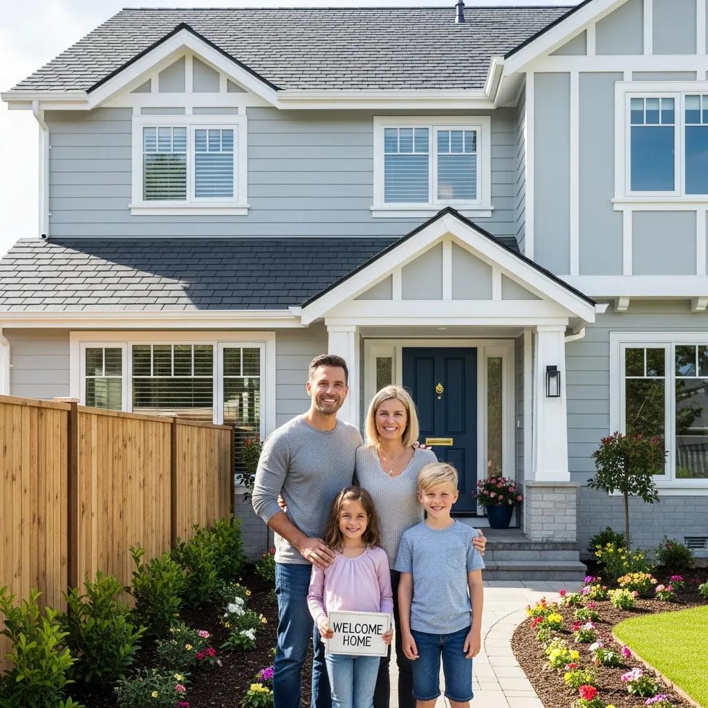 Family enjoying their renovated home, illustrating satisfaction with True Form’s service and warranty