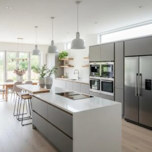 Modern kitchen renovation highlighting custom design and functionality