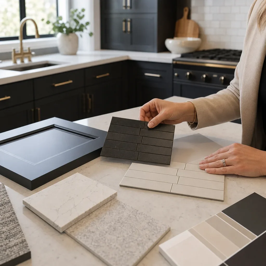choose backsplash samples dark cabinets 1952