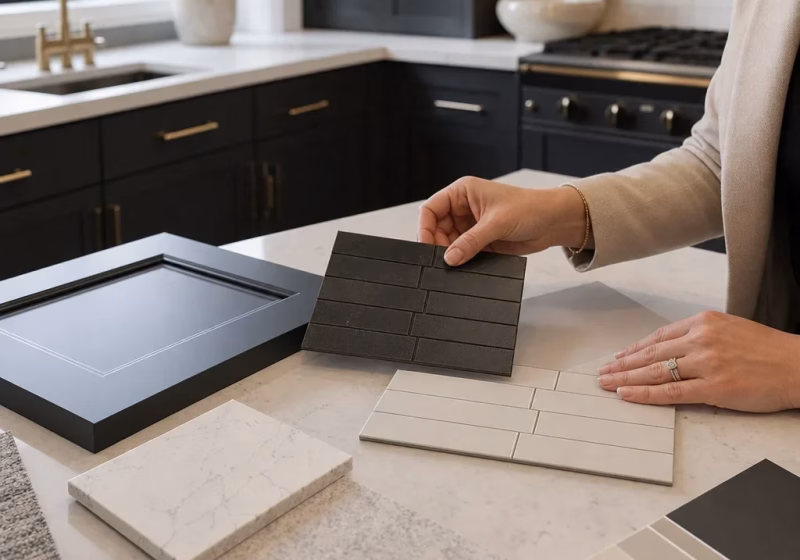 choose backsplash samples dark cabinets 1952