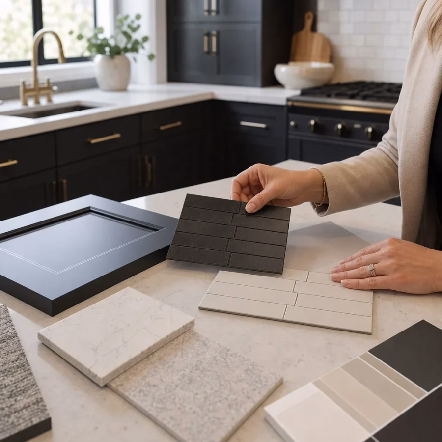choose backsplash samples dark cabinets 1952