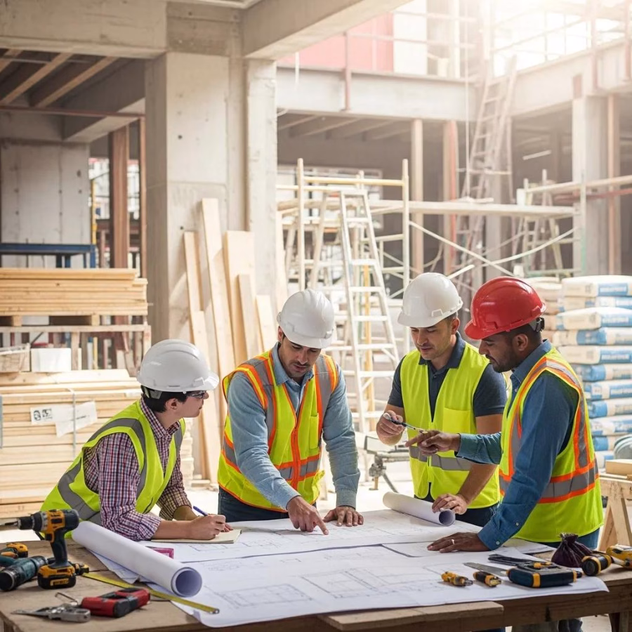 construction team collaborating on design build project in new jersey 9204750c 70cc 406c 90ee e1373c22c9d0