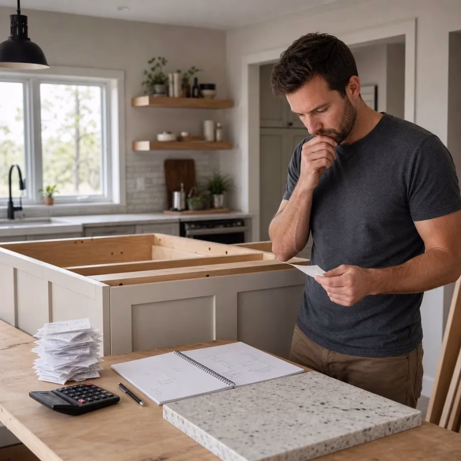 kitchen island build cost budgeting 705