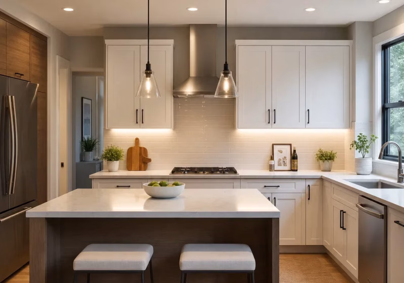 kitchen layered lighting setup 1888