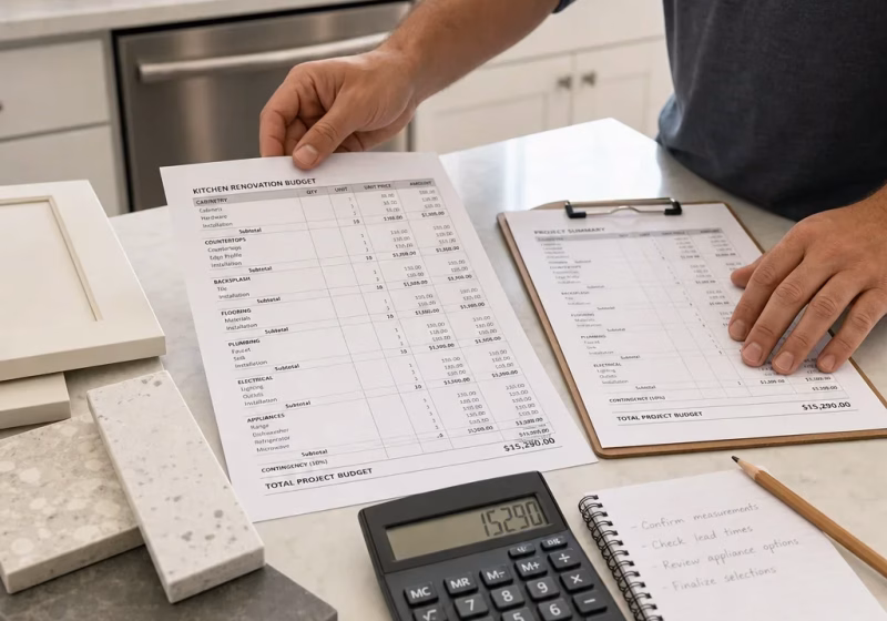 kitchen line item budget planning 680