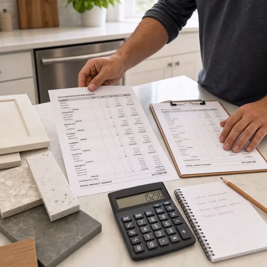 kitchen line item budget planning 680