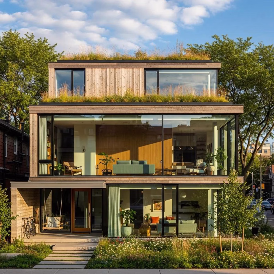 modern toronto home featuring innovative sustainable design elements and urban greenery 80f4026f df6e 4893 af46 a368896b65e3