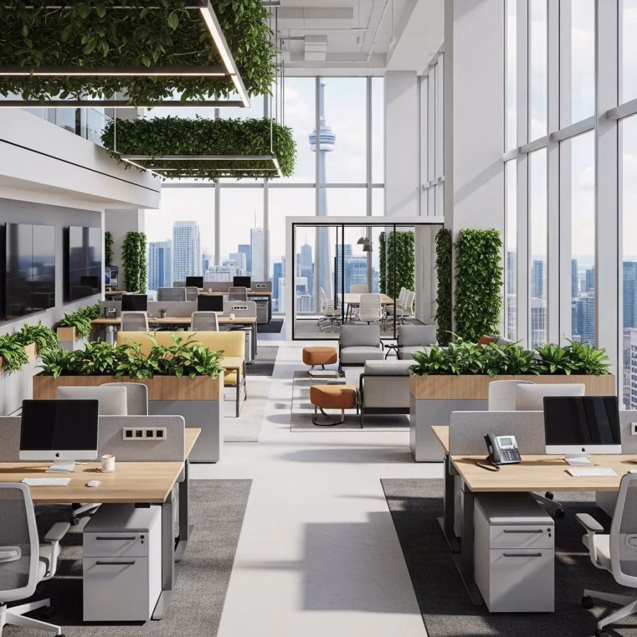 modern toronto office space with sustainable design elements and ergonomic furniture 00996efb 9aca 4b09 903f df3d05042372