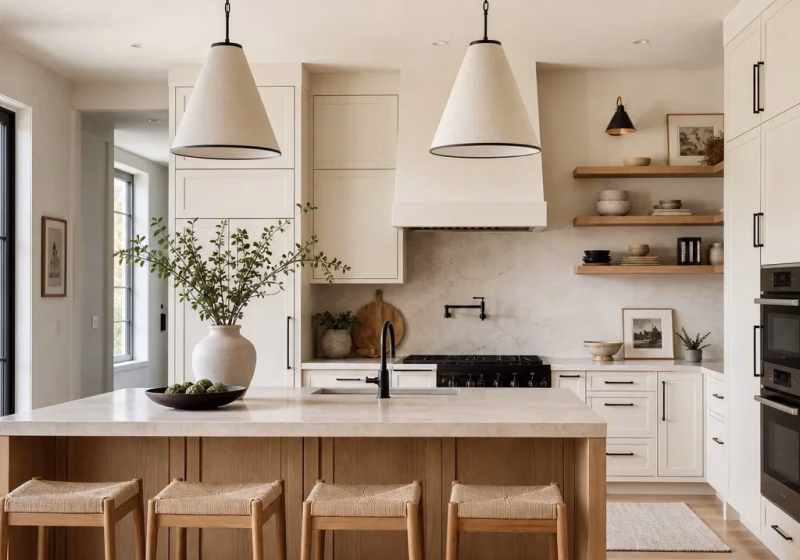 warm white natural oak kitchen palette 1914