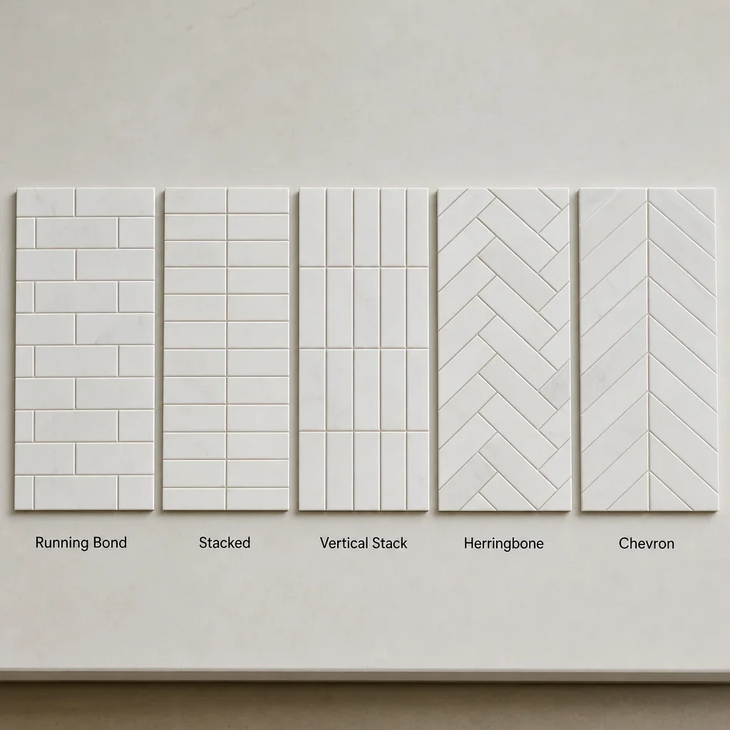 backsplash patterns sample board 3252